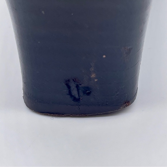 Y2K Aerosoles Leather Suede Loafers Pumps with Buckle and White Stitchin… - Picture 7 of 9